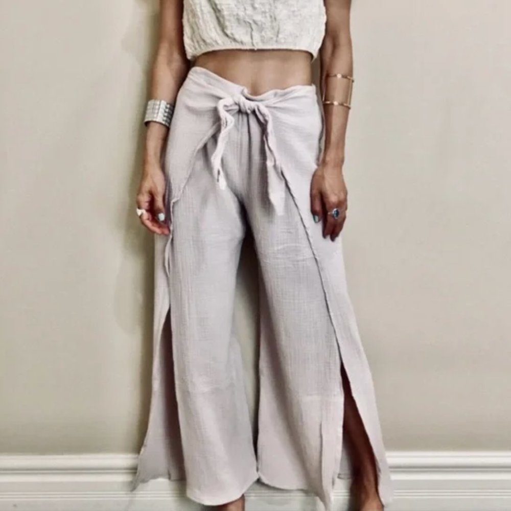 Young Fabulous & Broke Cream Wide Leg Pants